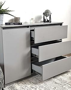 Comoda Fabrik Home Havana 3S1D Gri