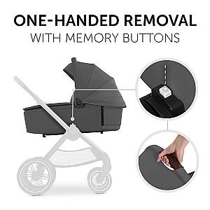 Carucior 2 in 1 Hauck Walk N Care Air Set Dark Grey