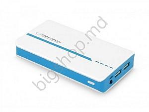 Acumulator extern Esperanza ATOM ES EMP107WB 11000mAh, White/Blue