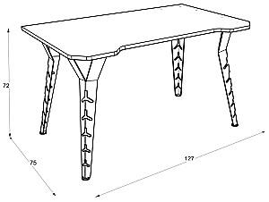 Masa gaming Rafevi Tuyan Negru / Rosu