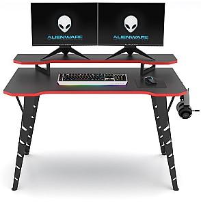 Masa gaming Rafevi Tuyan (cu suport monitor) Negru / Rosu