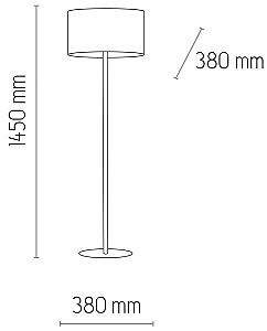 Lampadar TK Lighting Reno 5428 White