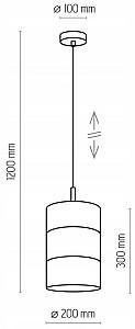 Lustra TK Lighting Bogart 4400 Black/Gold