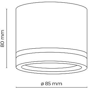 Corp de iluminat TK Lighting Jet 4351 Black