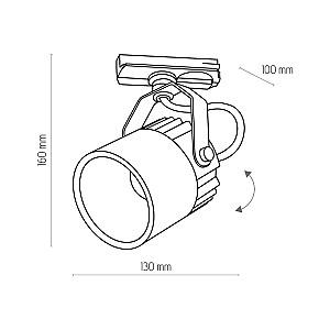 Corp de iluminat TK Lighting Tracer 4144 White