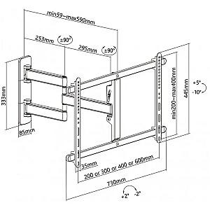 Suport pentru televizor Reflecta Plexo Premium 80-6040T