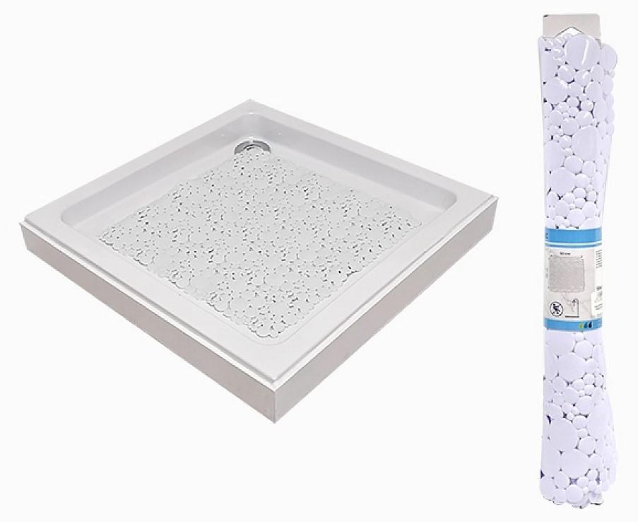 Covoras de baie Tendance Bubbles Alb