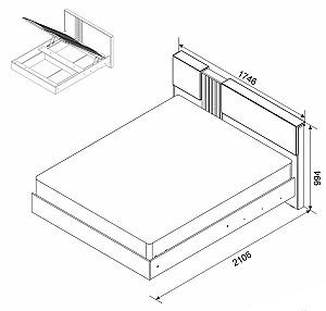 Set dormitor Ambianta Malta Nuc/Fungo