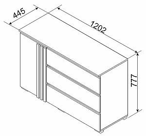 Set dormitor Ambianta Malta Cremona/Grafit
