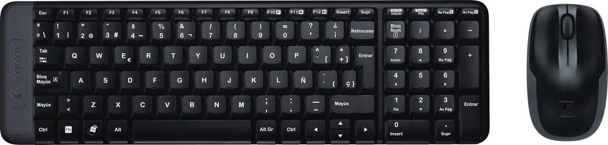 Set tastatura + Mouse Logitech Wireless MK220 Compact Black