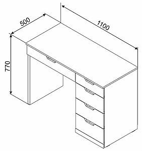 Masa de machiaj Ambianta Joly (cu oglindă) Fungo (Bej)