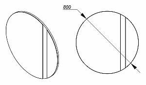 Masa de machiaj Ambianta Joly (cu oglindă) Fungo (Bej)