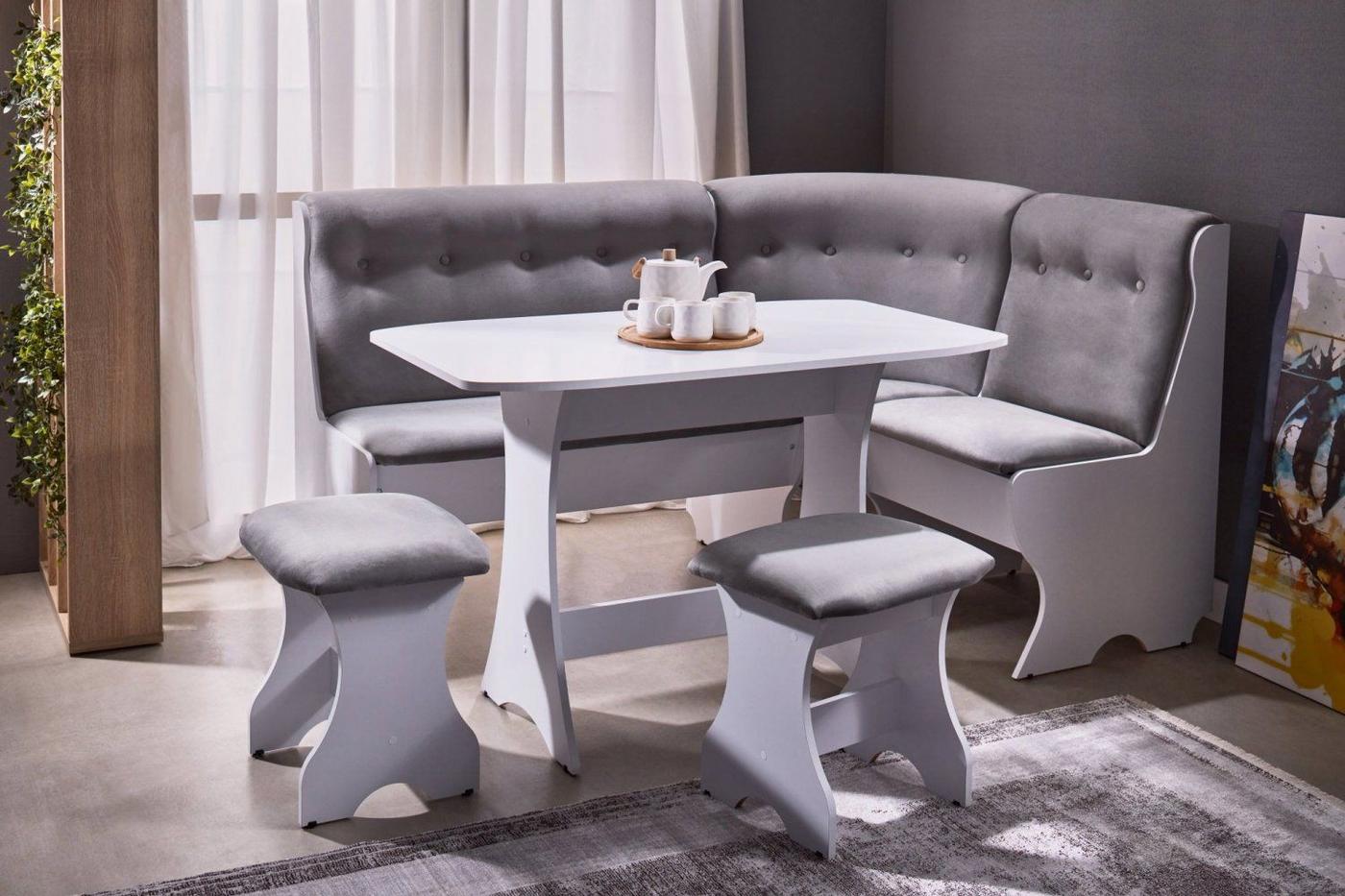 Coltar bucatarie Ambianta Cleo 2 Alb