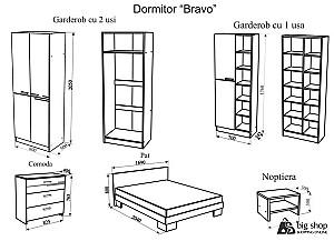 Dulap Ambianta Bravo 2D (Cremona)