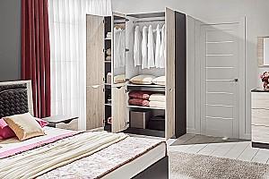 Set dormitor Ambianta Happy Alb Samoa, Modern