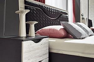 Set dormitor Ambianta Happy Alb Samoa, Modern