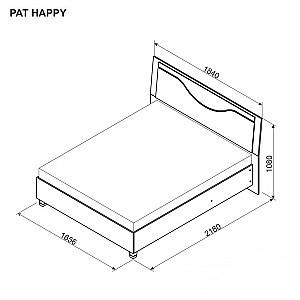 Set dormitor Ambianta Happy 3 Alb Samoa, Modern