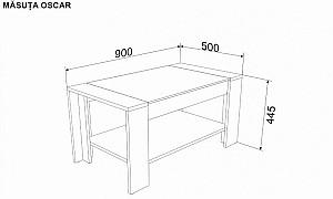 Masuta de cafea, reviste Ambianta Oscar (white-samoa)