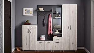 Dulap Ambianta Bruno 0.6 m Grafit/Alb Samoa