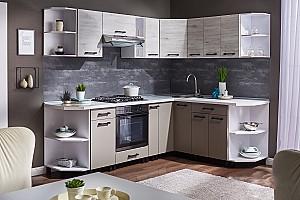 Set mobila bucatarie Ambianta Iris 2.4/1.8 m (alb samoa)