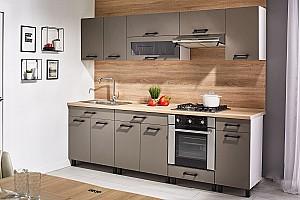 Set mobila bucatarie Ambianta Iris 2.6 m Gri