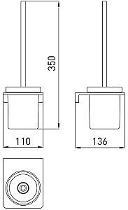 Perie de WC VOLLE Solo (2510.250101)
