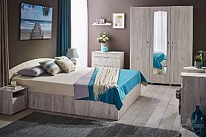 Pat Ambianta Inter 1.6 m Alb-Samoa + Saltea Salt Confort Clasic 160x200