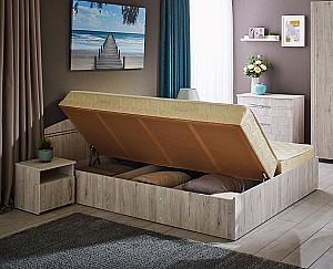 Pat Ambianta Inter 1.6 m Alb-Samoa + Saltea Salt Confort Clasic 160x200