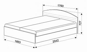 Pat Ambianta Inter 1.6 m Alb-Samoa + Saltea Salt Confort Clasic 160x200
