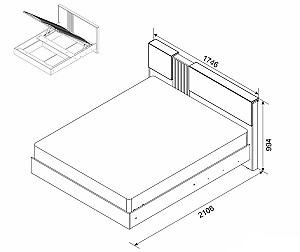 Pat Ambianta Malta (somiera) 1.6 m Nuc / Fungo + Saltea Salt Confort Clasic 160x200