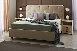 Pat Ambianta Cristal 1.6 m Cremona tapitat + Saltea Salt Confort Clasic 160x200