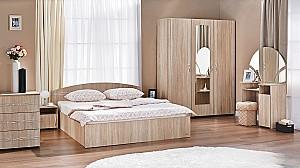 Set dormitor Ambianta Inter Bordolino + Saltea Salt Confort Clasic 160x200
