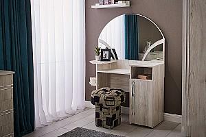 Set dormitor Ambianta Inter Alb-Samoa + Saltea Salt Confort Clasic 160x200