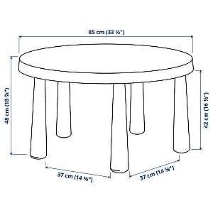 Masă de scris pentru copii IKEA Mammut 85cm Bleu