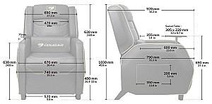 Fotoliu gaming Cougar Ranger Pro Royal