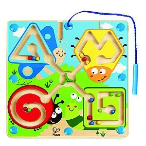 Joc de logica Hape Labirint magnetic „Insecte”