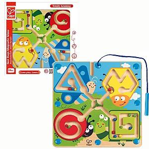 Joc de logica Hape Labirint magnetic „Insecte”