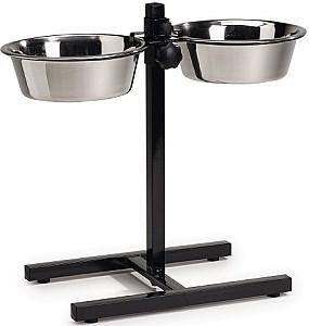 Bol de hrana pentru caini Beeztees Oțel Inoxidabil Negru 653561