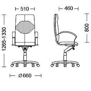 Fotoliu de birou Nowy Styl Germes LE-A Negru