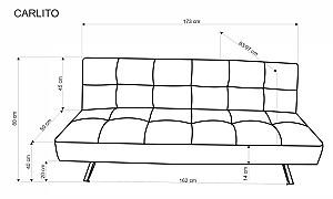 Canapea Halmar Carlito Bej