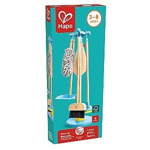 Jucarie interactiva Hape Set de curățenie din lemn
