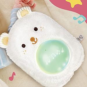 Jucarie de plus Hape Prietenul meu muzical – Huggy Bobo, alb