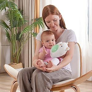 Jucarie de plus Hape Prietenul meu muzical – Huggy Bobo, alb