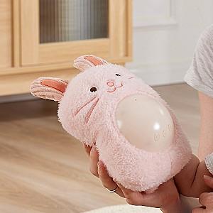 Jucarie de plus Hape Prietenul meu muzical  Huggy Momo, roz