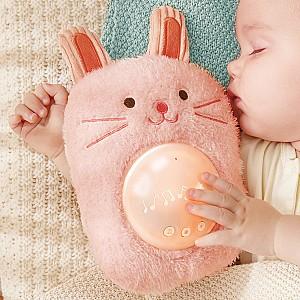 Jucarie de plus Hape Prietenul meu muzical  Huggy Momo, roz