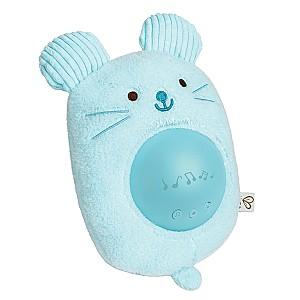 Jucarie de plus Hape Prietenul meu muzical  Huggy Momo, albastru