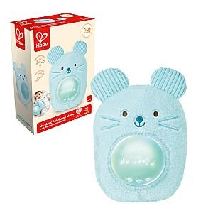 Jucarie de plus Hape Prietenul meu muzical  Huggy Momo, albastru