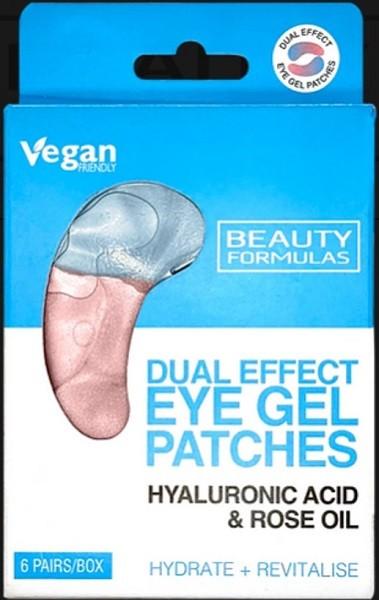 Patch-uri pentru ochi Beauty Formulas Hyaluronic Acid&Rose Oil