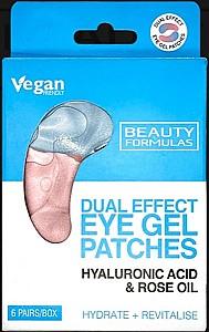 Patch-uri pentru ochi Beauty Formulas Hyaluronic Acid&Rose Oil