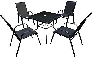 Set mobila de gradina GardenLine TIH3521 Negru